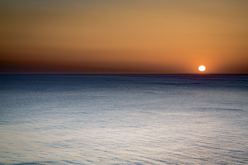 ocean sunset sea sky sun cornwall widemouthbay