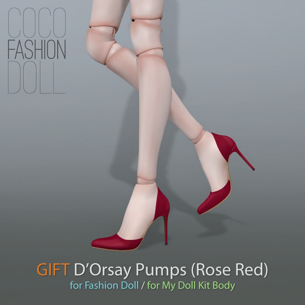 F.doll_gift_D'OrsayPumps_RoseRed