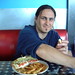 sean, eating freedom fries at lunch in santa cruz   dscf8869