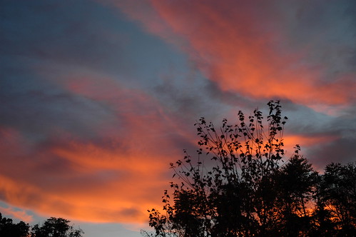light sunset colors clouds outdoors vista