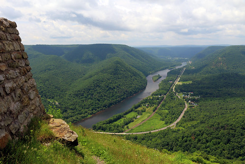 hyner view state park pennsylvania scenic overlook vista west branch susquehanna river valley mountains forest trees summer visitpaparks