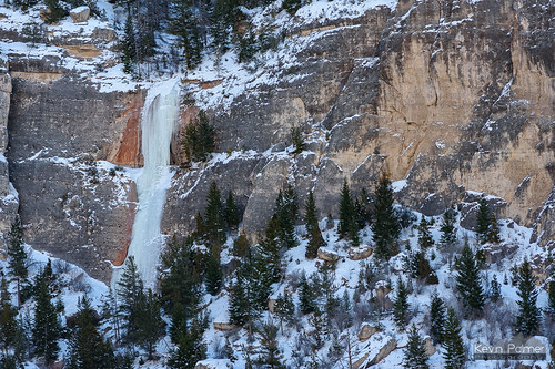 winter december snow nikond750 nikon180mmf28 telephoto icefall frozen waterfall cold tensleepcanyon highway16 tensleep trees bighornnationalforest cliff wyoming ice icy bighornmountains boulders