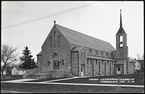 churches iowa postcards hartley kirker postkort nasjonalbiblioteket obriencounty nationallibraryofnorway arkitekturfotografi