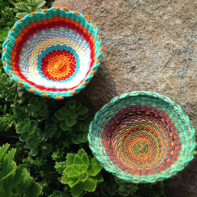Circle Loomed Yarn Bowls