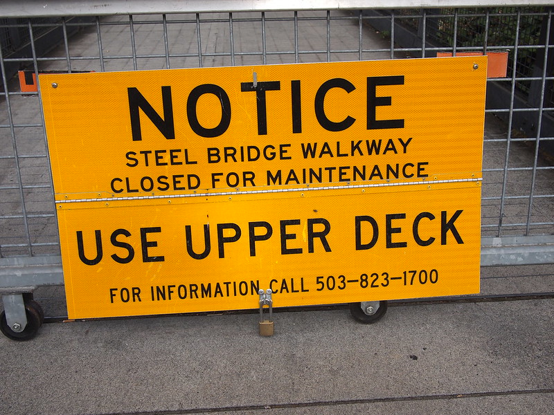 Steel Bridge Closure