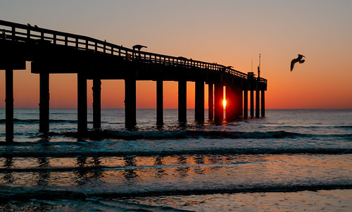 pier sanagustine sunset colors seashore sea beach beachscape seagull waterways walking exploration outdoors fl miamifl urbanexploration travelling tourism