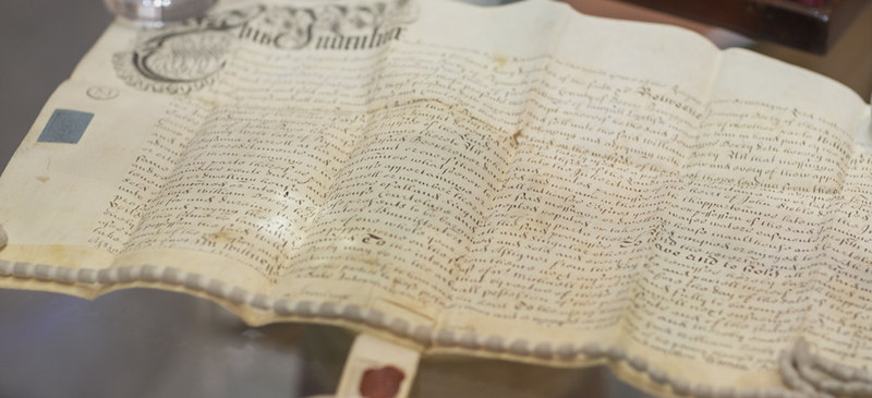 Original 1697 lease for the Black Friars distillery