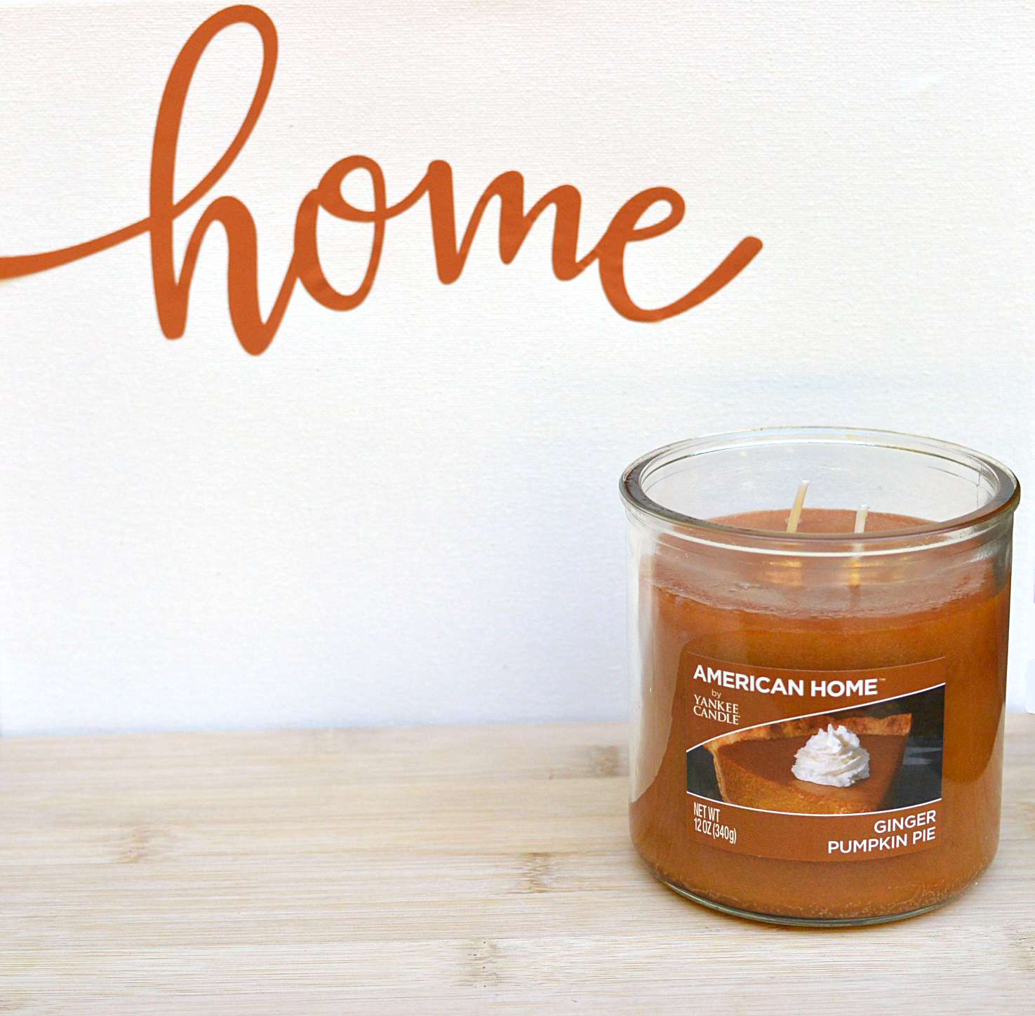 Pumpkin Pie Candle - American Home Yankee Candle