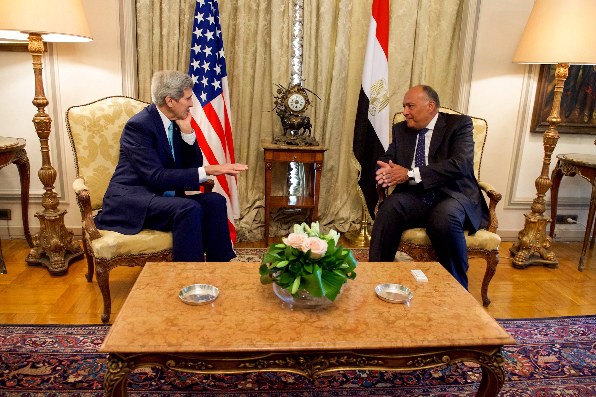 Secretary Kerry Meets With Egyptian Foreign Minister Shoukry At Outset of Strategic Dialogue in Cairo