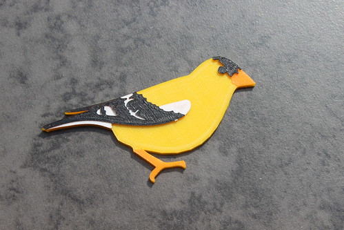3D Printed Birds - Spinus tristis (American Goldfinch)