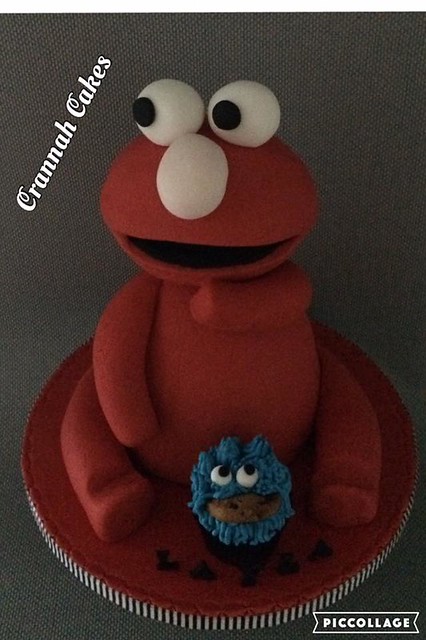Little Elmo Cake by Jo Murphy of Crannah Cakes