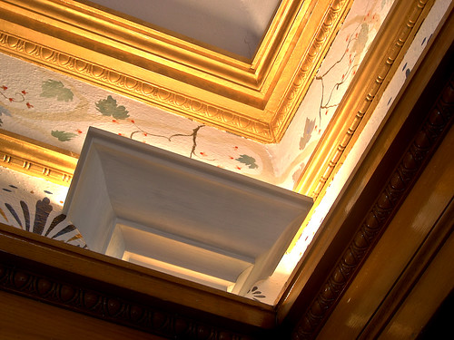 county wood light wall gold hand painted stevens ceiling historical trim fixture society hdr highdynamicrange museume
