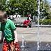 nick plays in the fountain while rachel & unborn take a kettle corn break    MG 4437