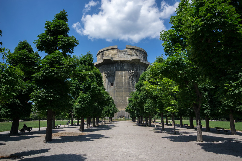 Flak Tower in Augarten park