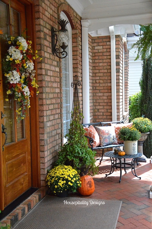 Fall Front Porch - Housepitality Designs