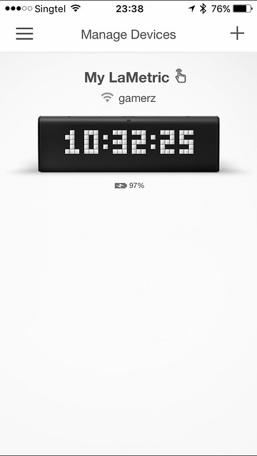 LaMetric iOS App - Manage Devices