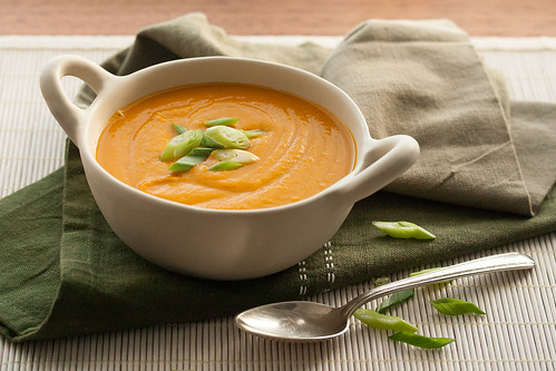 Kabocha Squash Soup with Miso and Maple