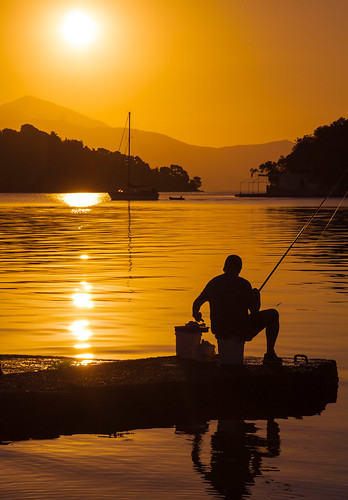 sunrise fishing greece nidri