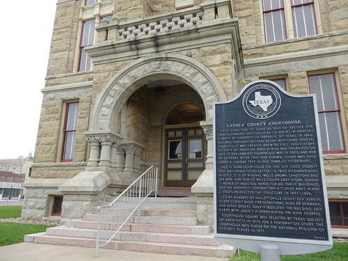 chfstew texas txlavacacounty courthouse nationalregisterofhistoricplaces nrhpsouth historicmarker