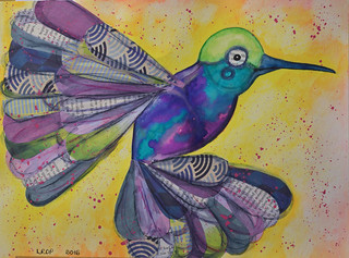 2 Hummingbird Collage