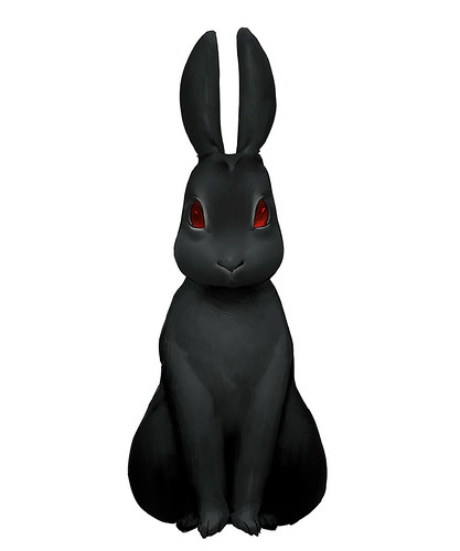 謎の黒いウサギ