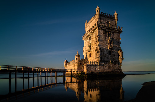 longexposure castle history portugal water sunrise island dawn europe lisbon d750 torredebelém