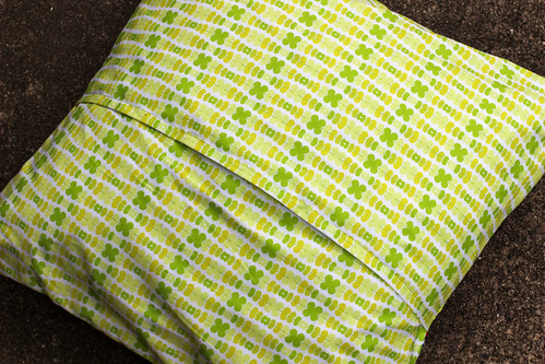 Color Me Retro Half-Square Triangle Pillow