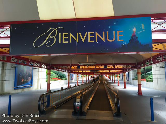 Arriving at Disneyland Paris