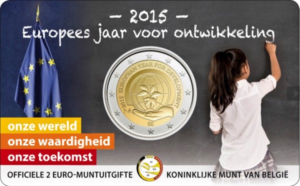 2 Euro Belgicko 2014, Európsky rok rozvoja v blistri