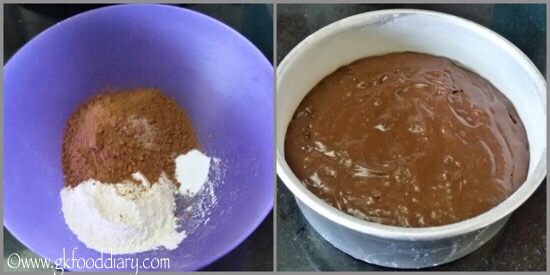 Eggless Chocolate Cake Recipe for Kids - step 2
