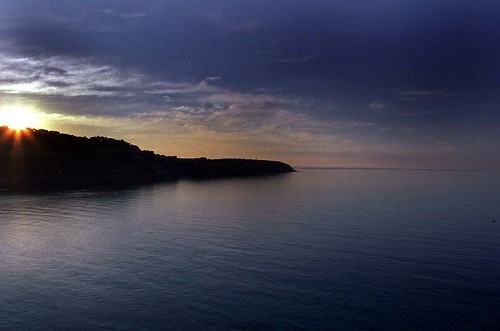 blue sea france film sunrise landscape 50mm cotedazur pentax snap provence mx pentaxmx eba capmartin eba317 ペンタックスmx eba317theworldaccordingtome hirofumiebata
