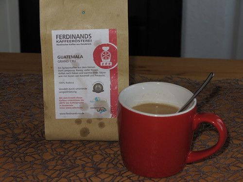 Kaffee Guatemala Grand Cru (aus Bohnen von Ferdinands Kaffeerösterei in Osnabrück)
