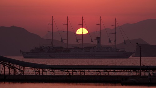sunset port bay tramonto dream greece grecia milos isola adamantas