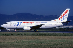 Air Europa (Republica Dominicana) B737-3M8 EC-GHD BCN 22/06/2002