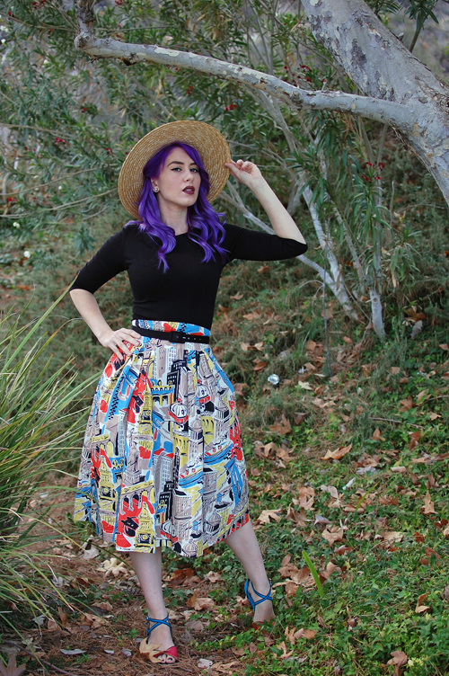 Emily and Fin Painted City Florence Skirt