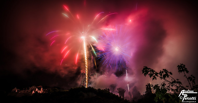 Fireworks in Liechtenstein - National Holiday 2015