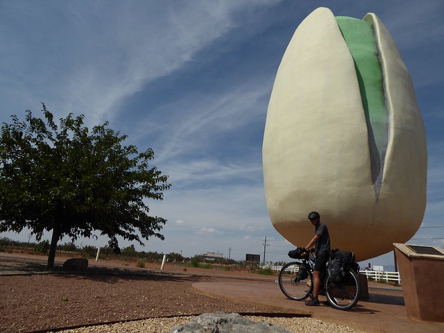 The world's largest pistachio, just outside Alamogordo, NM