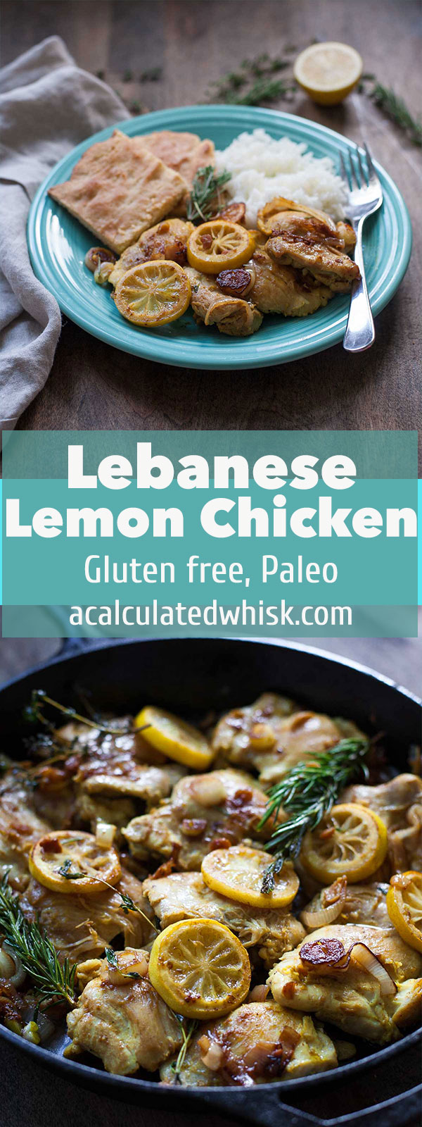 Lebanese Lemon Chicken #30MinuteMondays | acalculatedwhisk.com