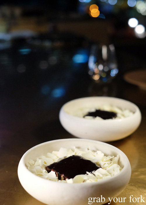 Cherry jam lamingtons at Bennelong Restaurant, Sydney food blog restaurant review