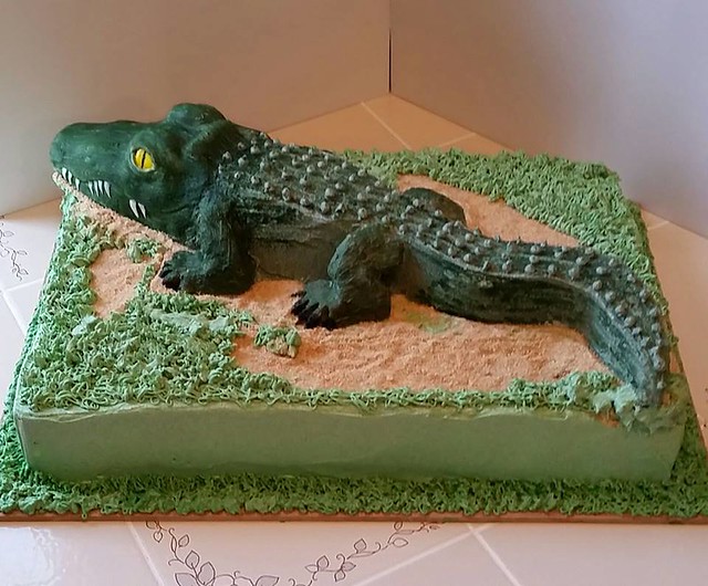 Louisiana Alligator Cake by Katja Voisin of Sweet Art