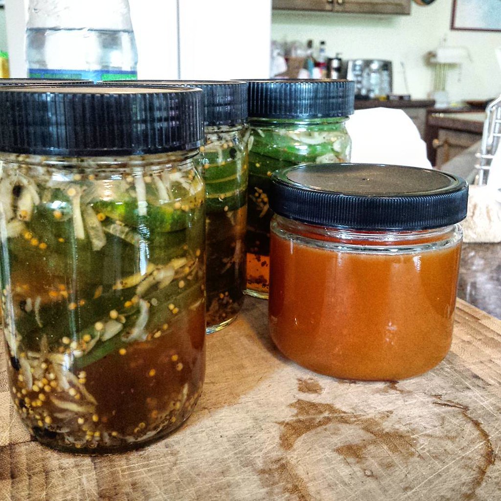 Pickles and caramel. .. what a weird morning in the kitchen! #cooking #foodie #vegan #food #foodinjars