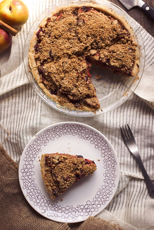 Grain-free Apple Berry Crumb Pie (Paleo with vegan and AIP options)