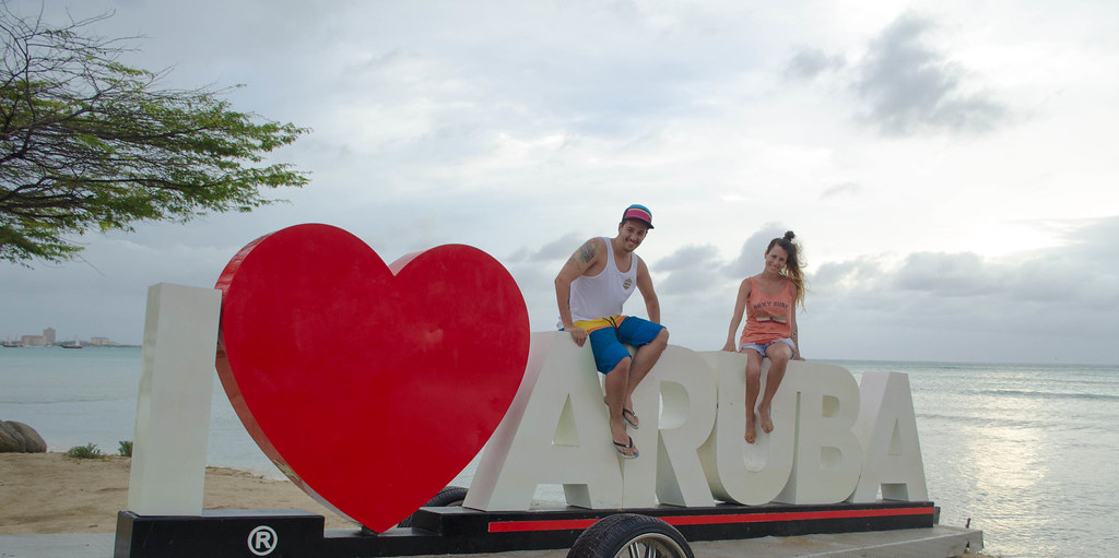 i love Aruba Boca Catalina