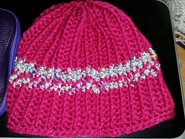 Another 2 hats done.. one loom and one crochet.