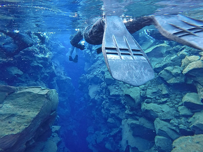 Snorkeling Silfra in Iceland