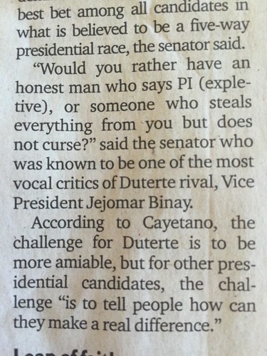 Alan Cayetano in defense of Duterte