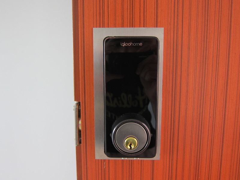 Igloohome Smart Deadbolt Lock 02 - On Door - Front - Key Hole
