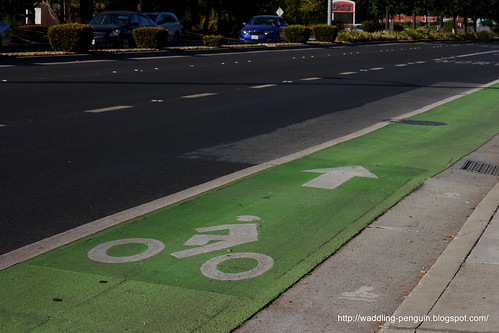 Bright Green Bike Lane