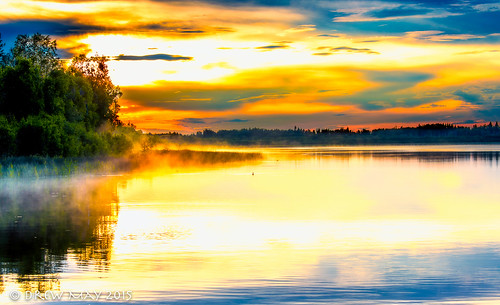 ca trees sunset summer sky mist canada clouds landscape duck wildlife lakes alberta cherhill drewmayphoto drewmayphotography lessardlake lacstannecounty