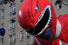 Red Mighty Morphin Power Ranger balloon